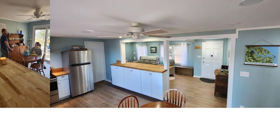 View of Living rm through kitchen bar