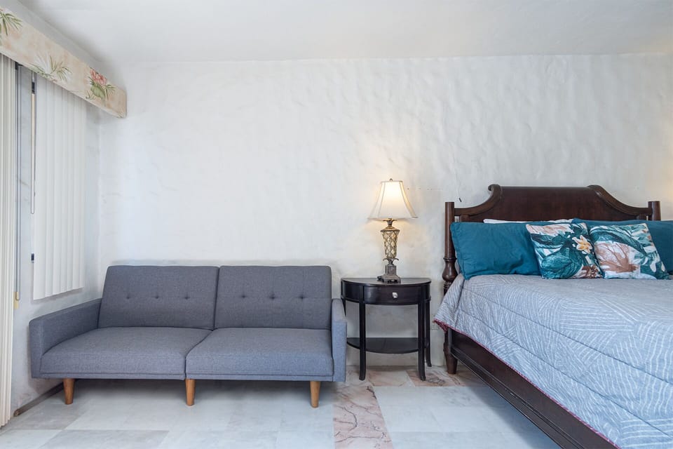 Sofa in the bedroom.