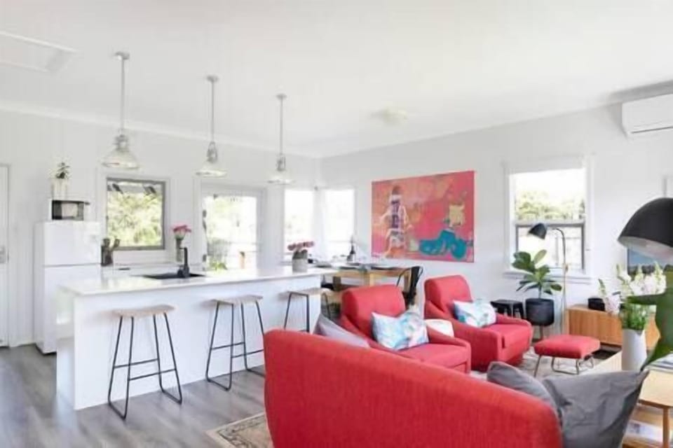 Enjoy a drink around the kitchen island or snuggle in for some netflix and chill