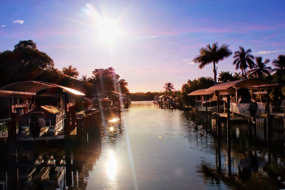 Evening ski on the canal