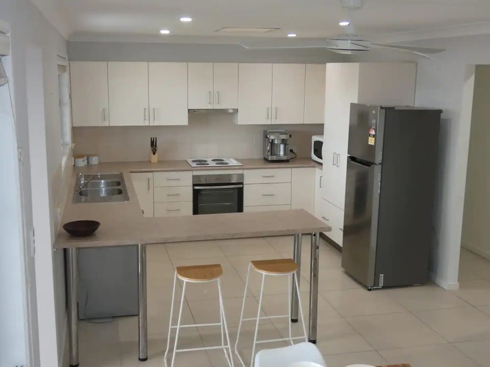 Fully stocked kitchen with a little treat in the fridge for our guests. 