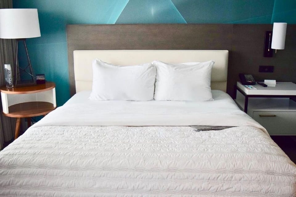 Drift off fast in a perfectly made bed, hotel-fresh.