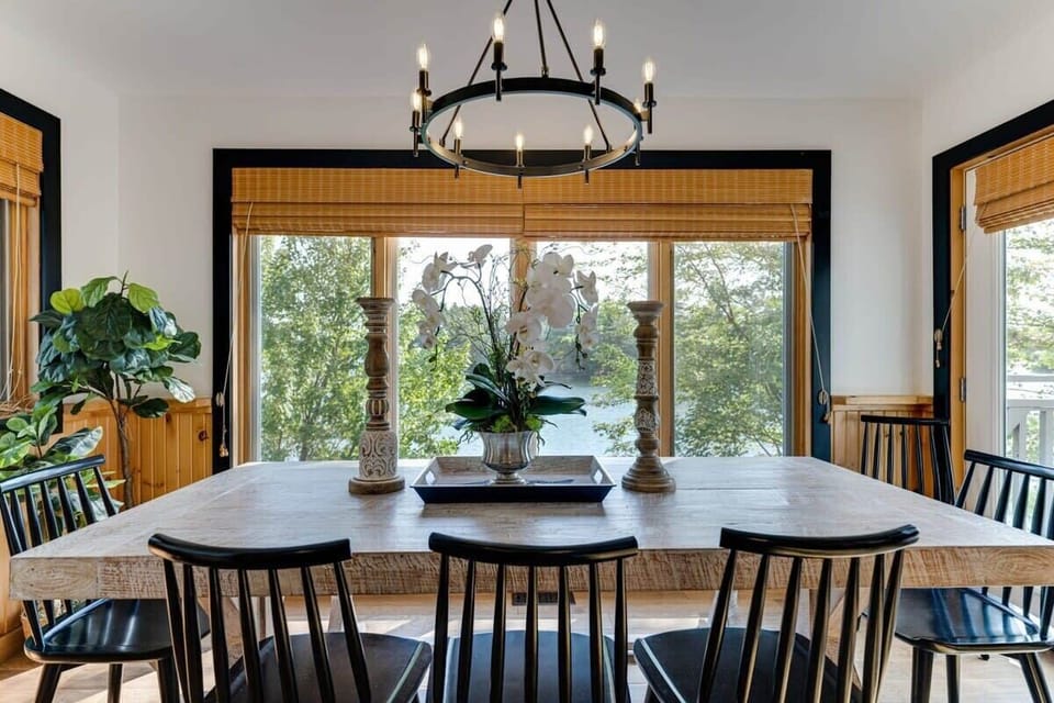Dining Room with Views of Lake