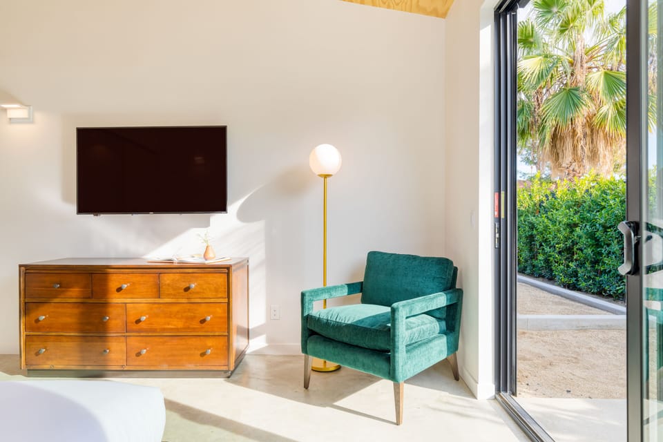 Flatscreen TV in the room.