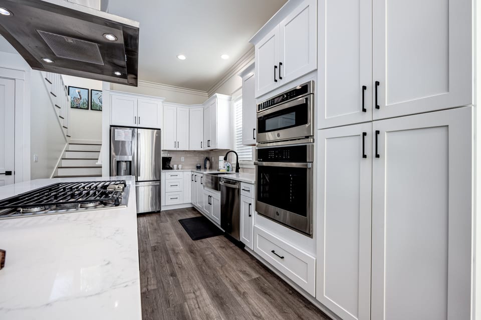 All stainless steel appliances
