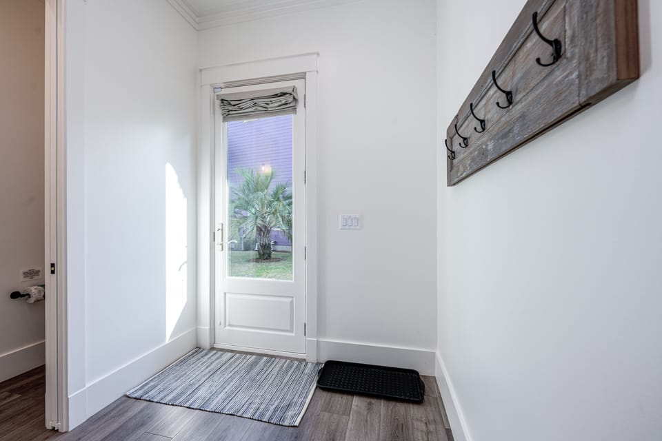 Back door of the home