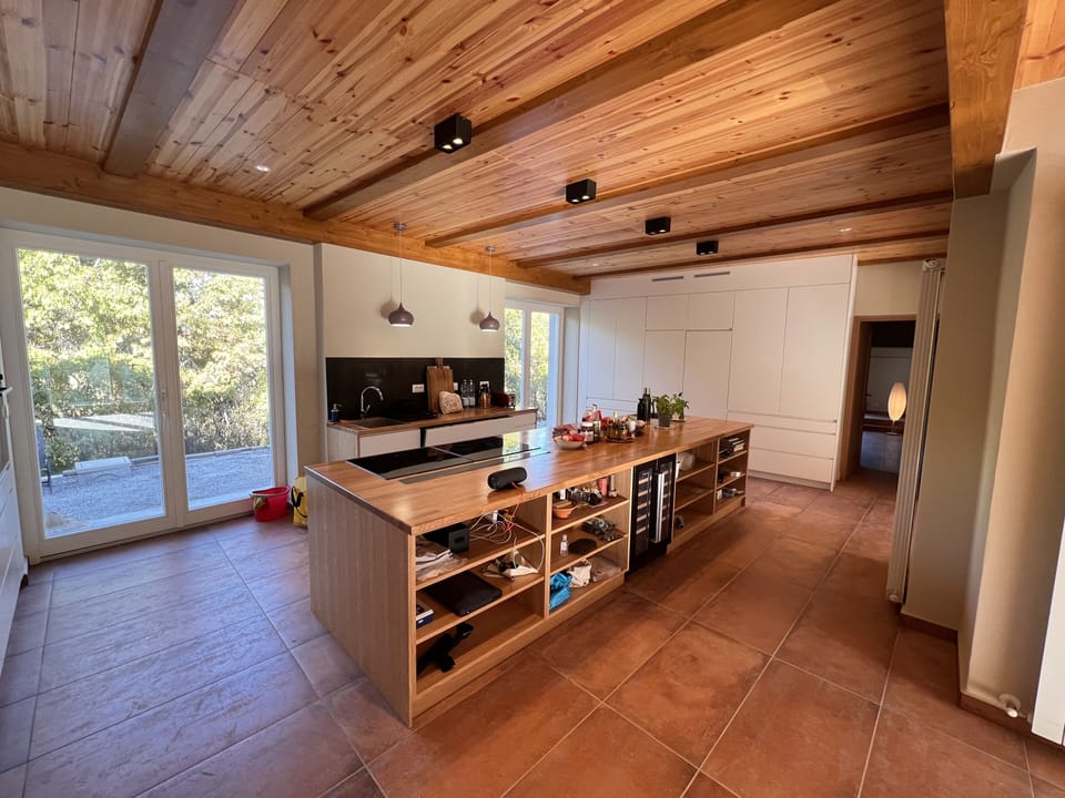 One of the kitchens.