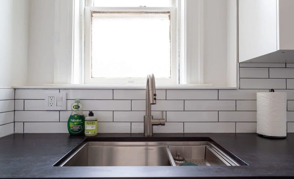 Don't miss the large stainless steel undermount sink