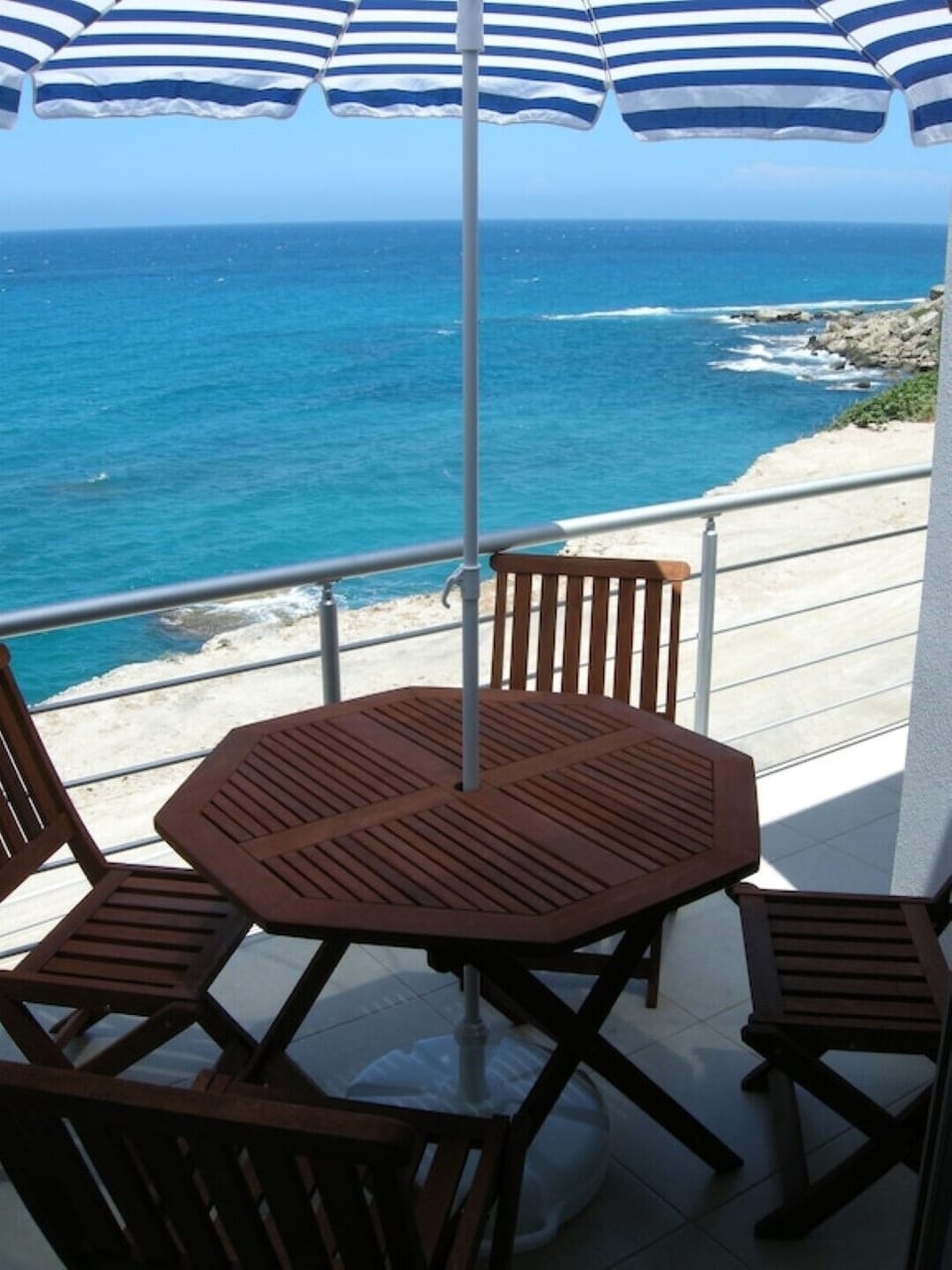 Balcony View from balcony in upper apartment