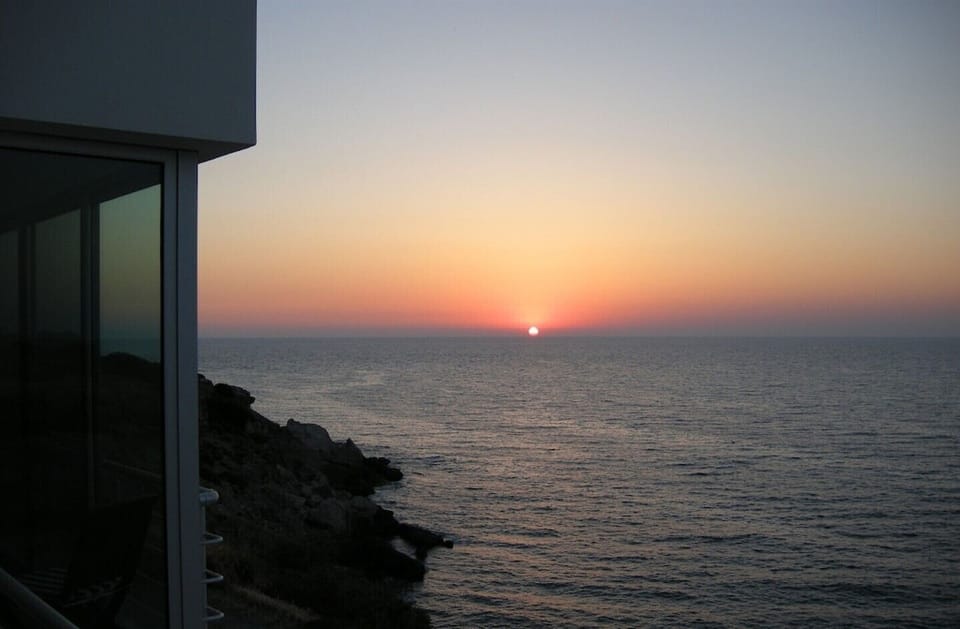 Sunset from the upper apartment