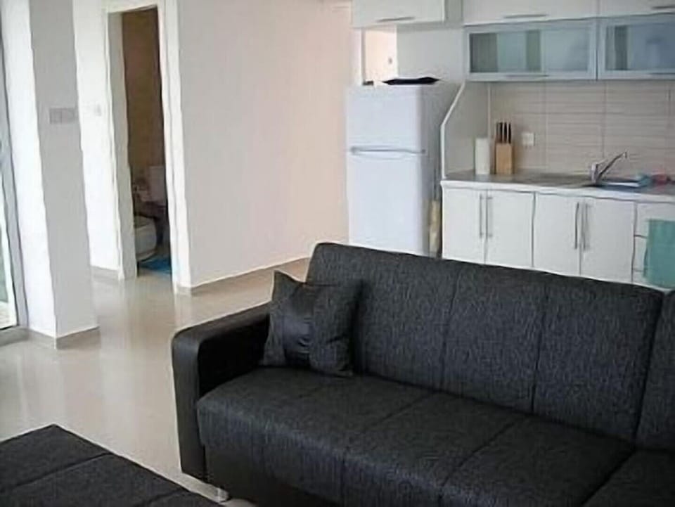 Open plan lounge and kitchen