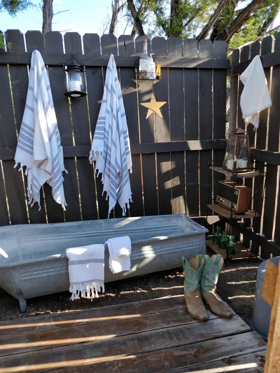 Camp bathroom