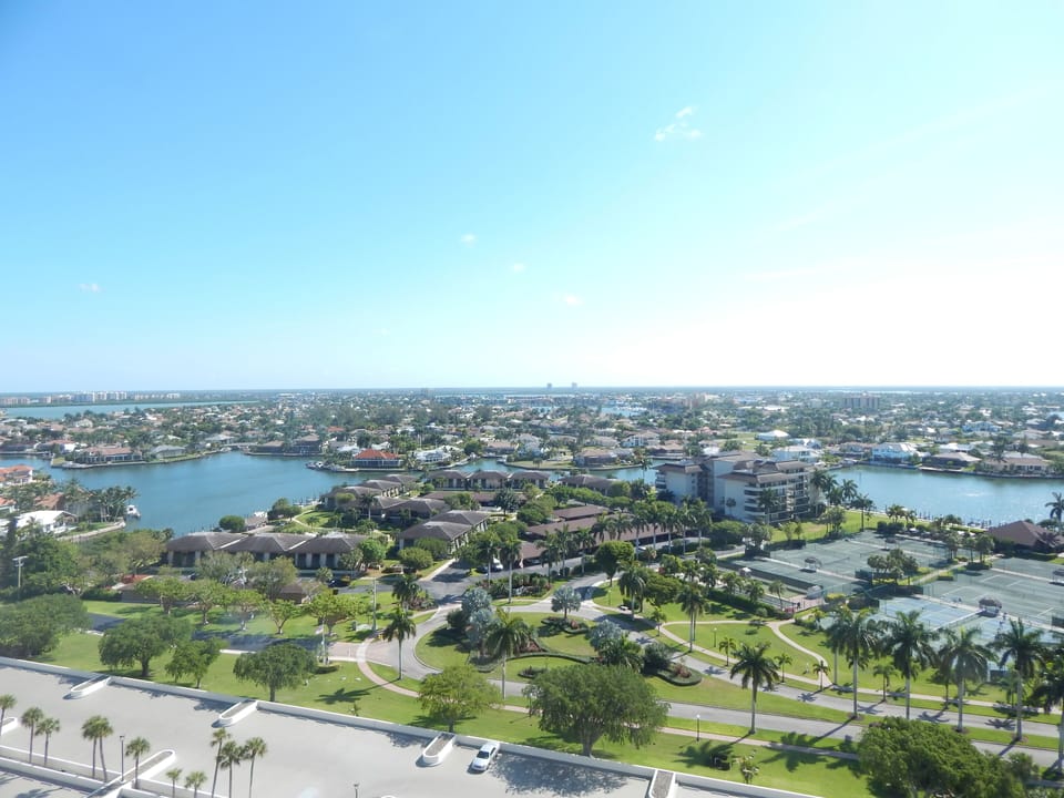 View of Marco Island looking left from our balcony.
