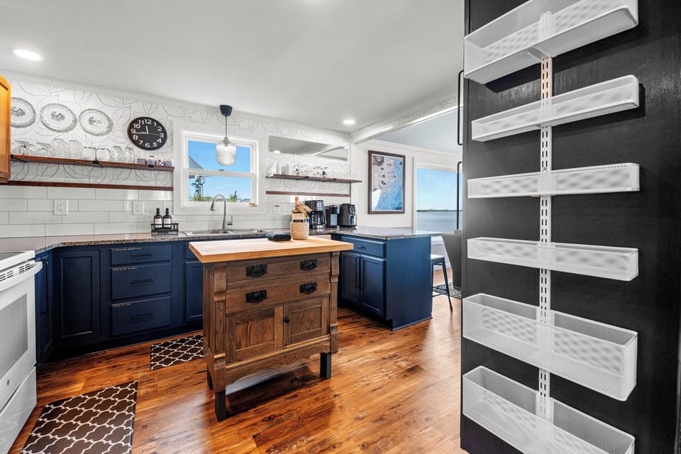 Custom kitchen island.
