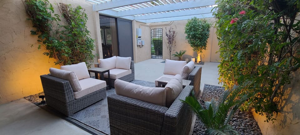 Courtyard in evening