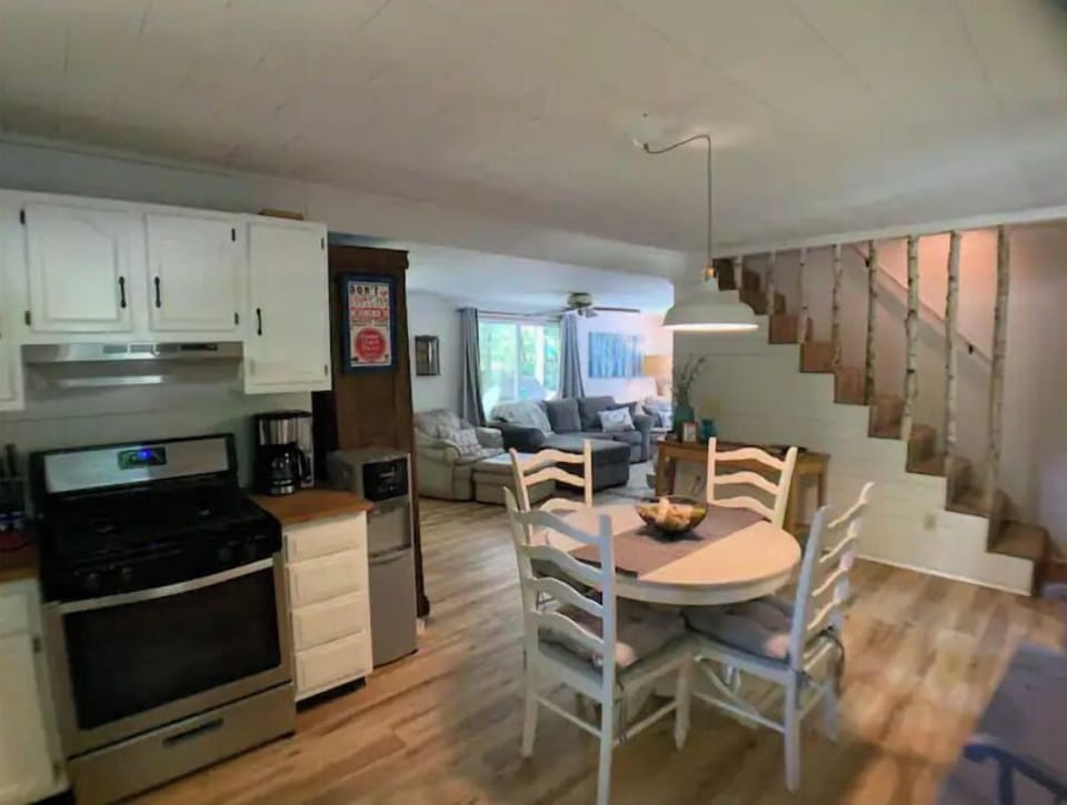 Open concept throughout the lower level, creates great conversation flow.