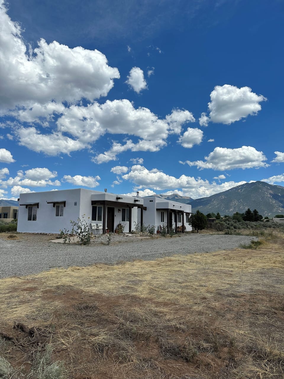 View from the end of the driveway