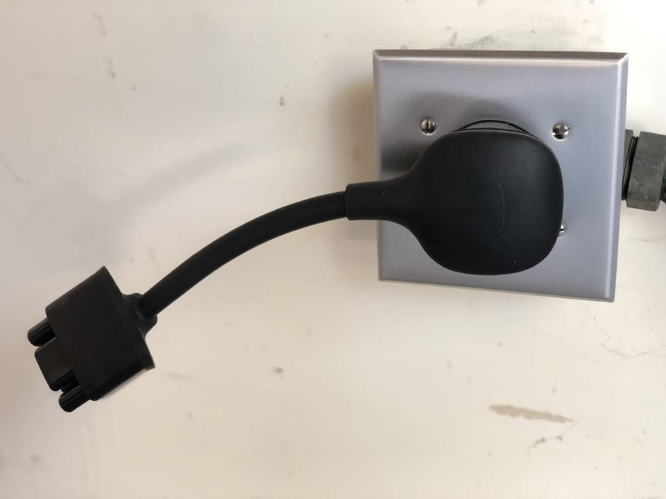EV: Tesla Plug is available, you'll need to provide converter & cord. 