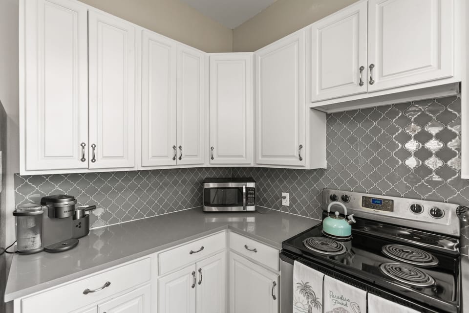 Sleek modern design with stylish appliances for all your culinary adventures!