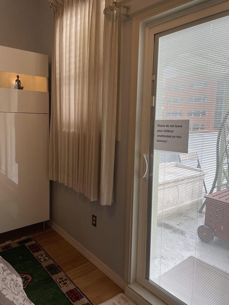 Balcony from the bedroom.