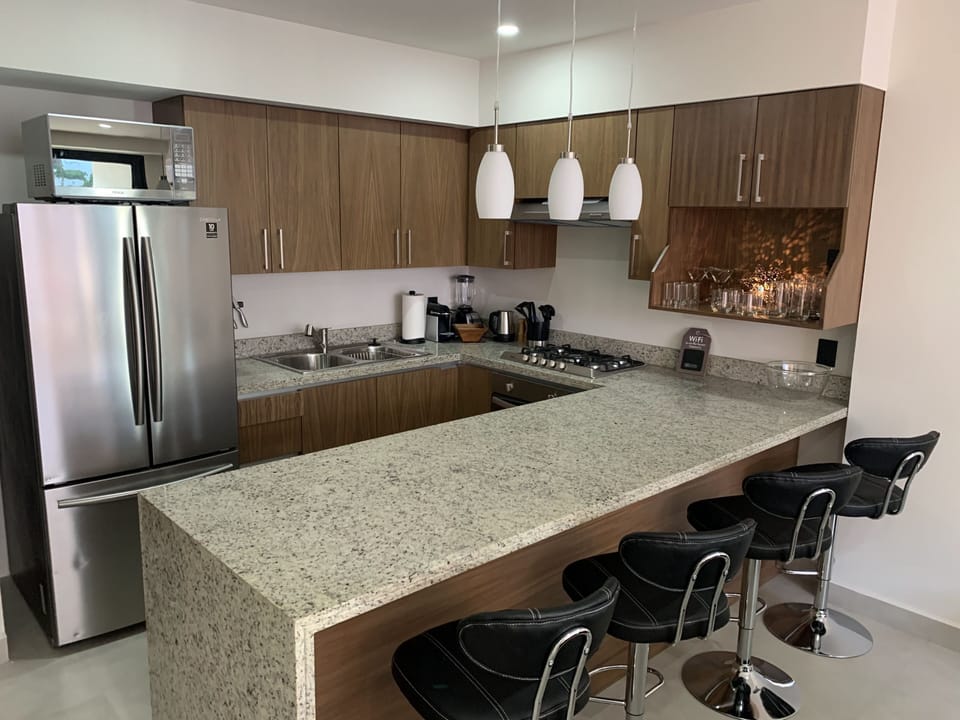 Full kitchen with brand new stainless steel appliances