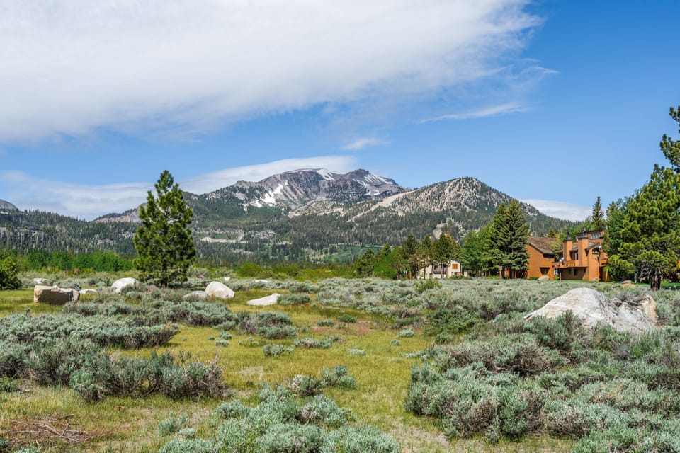 View from our Condo's deck of Mammoth mountain in the spring ~ Best Views!
