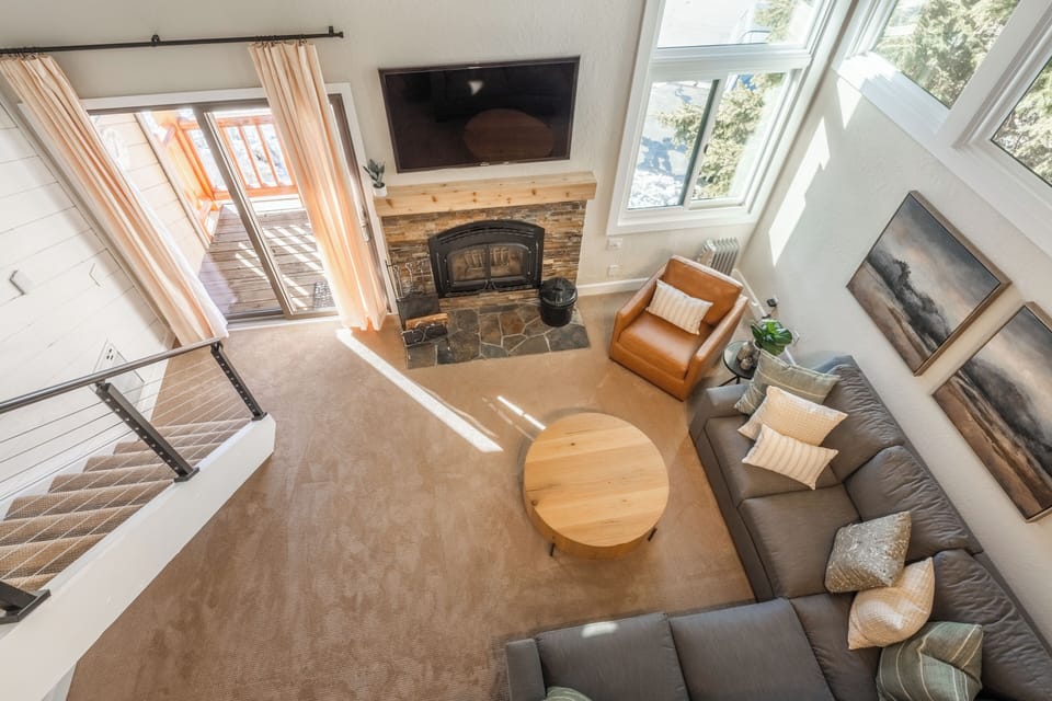 View of the living Room from the Sleeping Loft