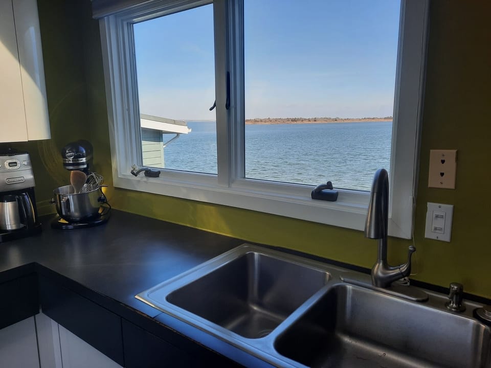 Bay view out the kitchen window