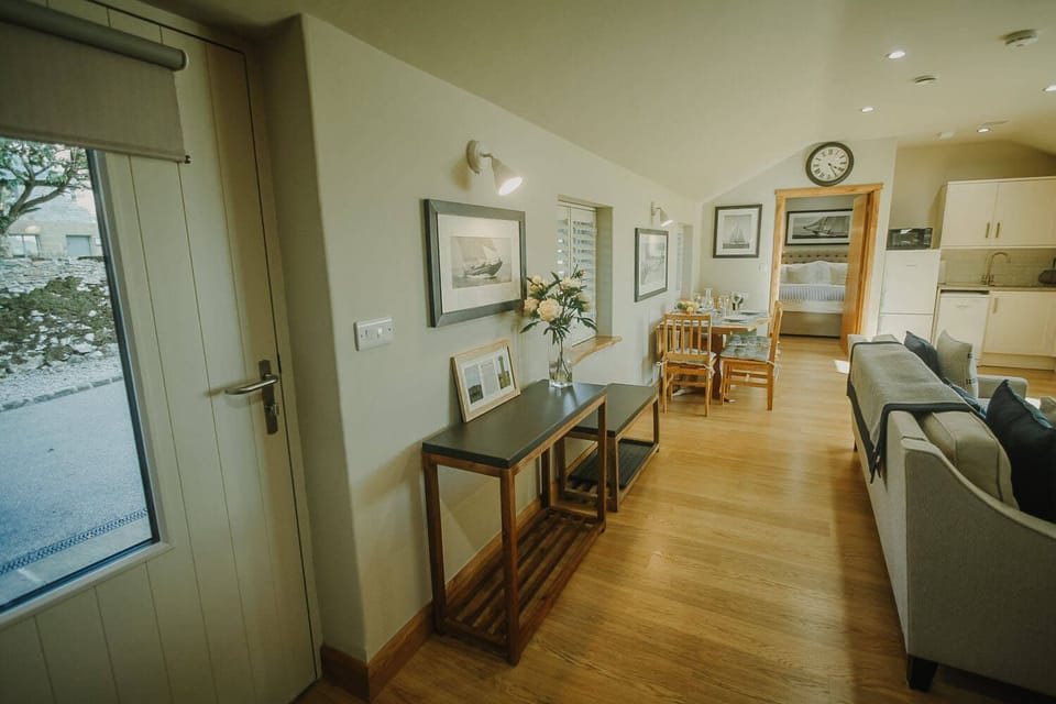 Dining and lounge areas in the open plan living space
