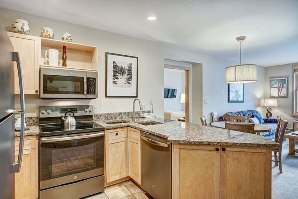 Indoors, Kitchen, Microwave, Oven, Refrigerator