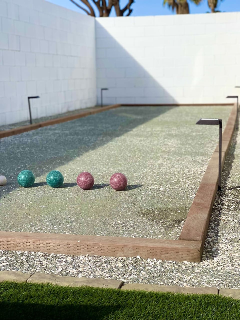 Bocce ball court!