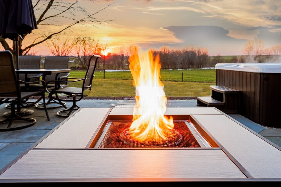 Firepit with a view