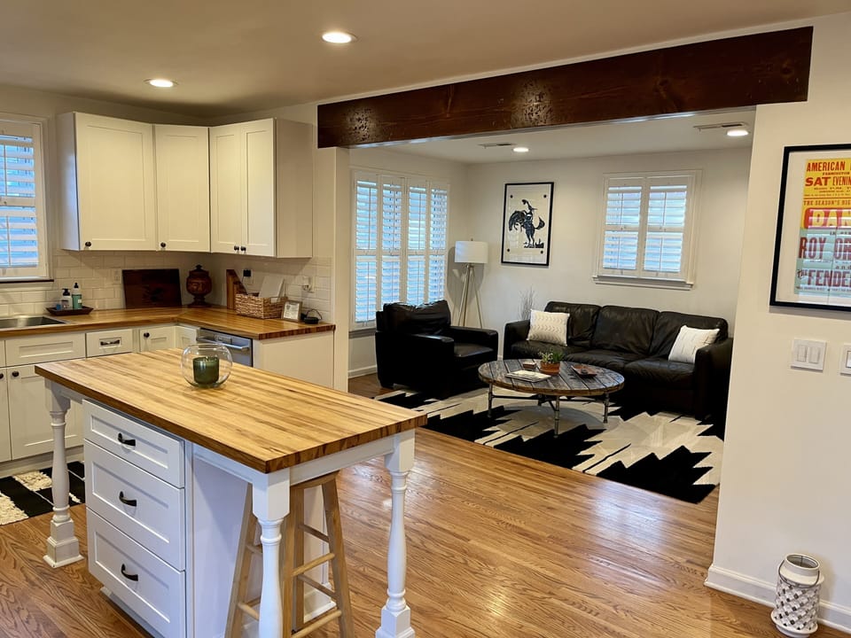 The open floor plan is inviting!