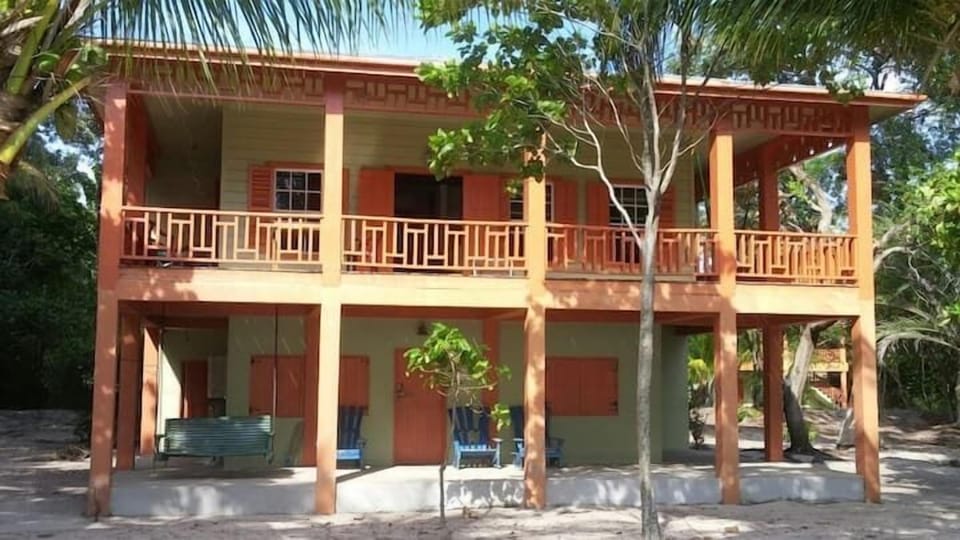 View of the back of the house from the beach