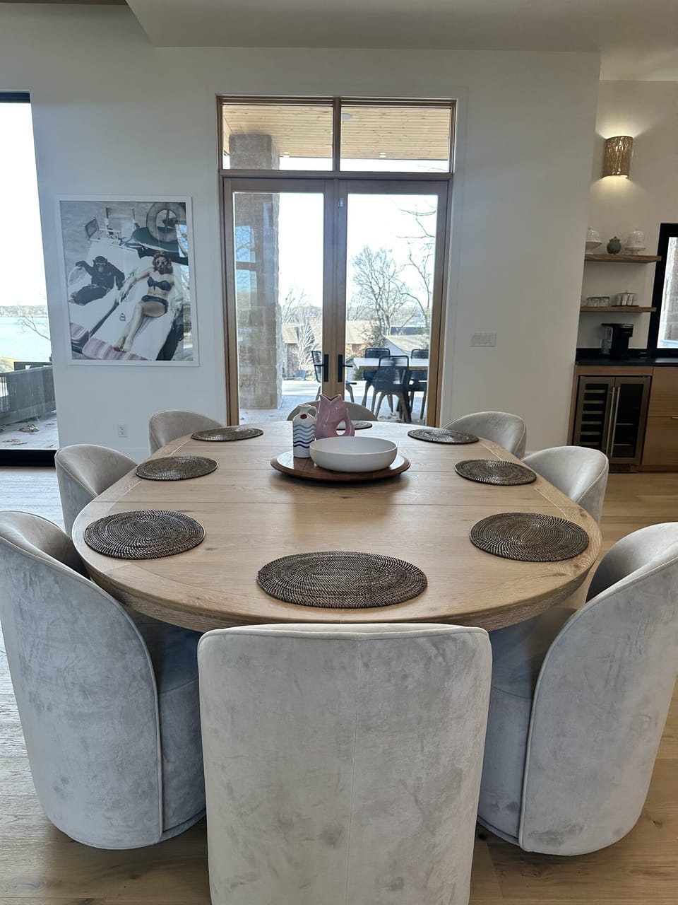 Dining for 8 at this Gorgeous Table w/ Amazing Views!