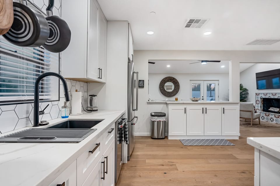Bright kitchen with gorgeous details