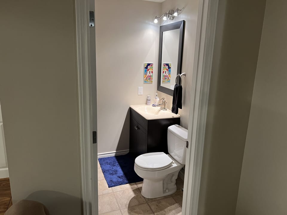Suite half bath