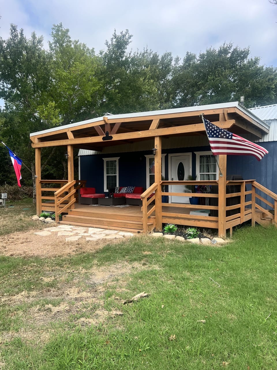 Front of Cabin with Great Views