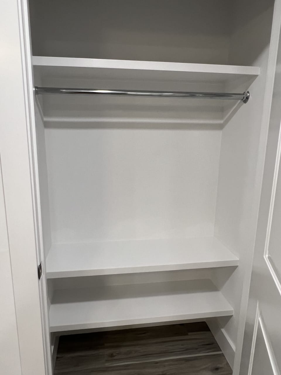 One of two huge closets in the master bedroom 