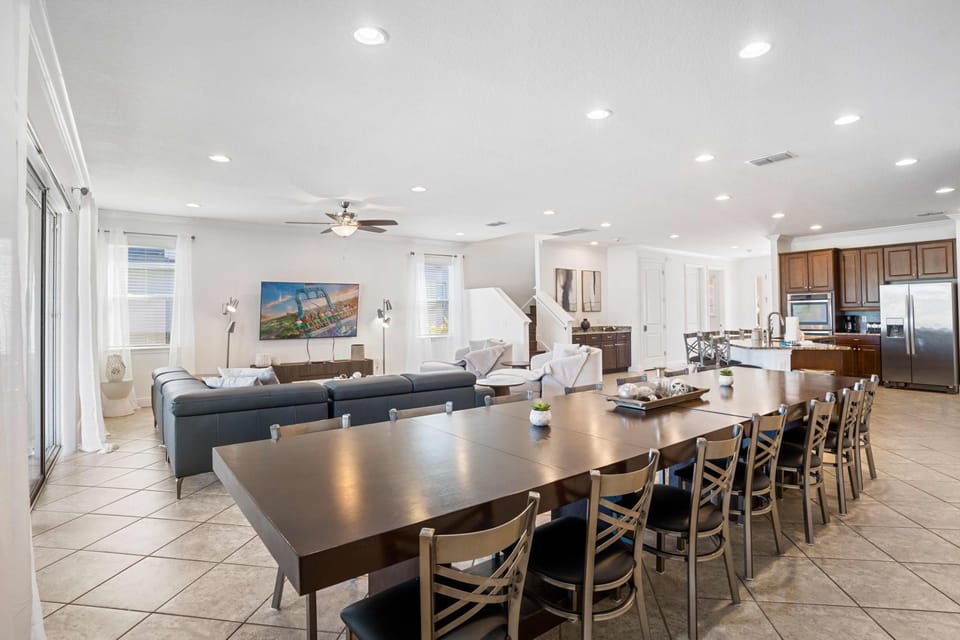 Multiple TVs and open sight lines make it easy to stay connected and entertained.