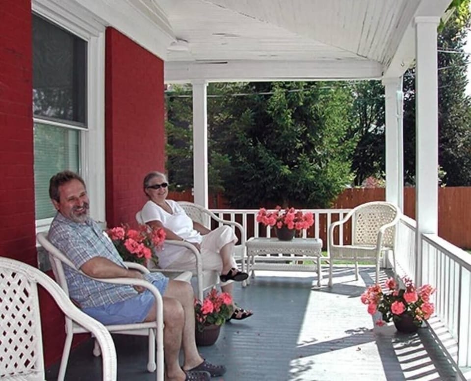 Front wrap around porch for enjoying your morning, coffee, watching the sunset, or chatting with fellow guests