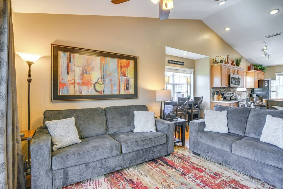 Branson Vacation Rental | 2BR | 2BA | 900 Sq Ft | Stairs Required