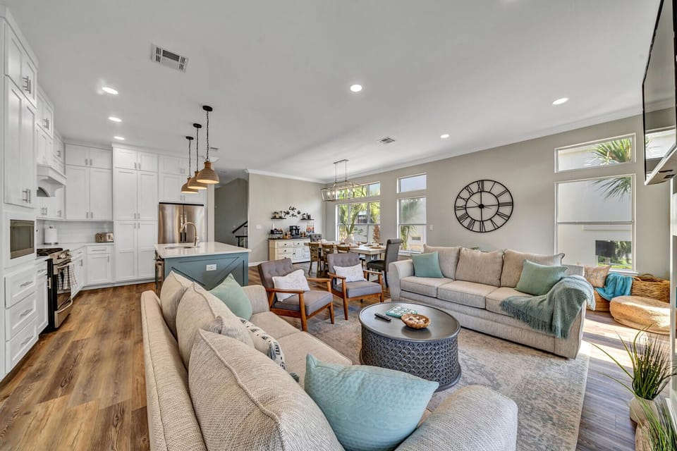 Open Concept Living, Dining, Kitchen allows for great quality time