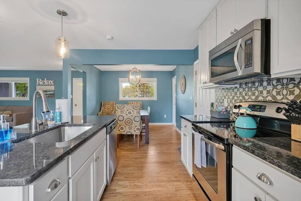 Spacious galley kitchen