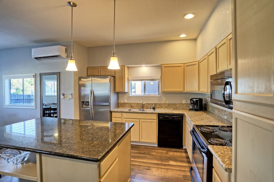 Fully equipped kitchen for all your cooking needs.