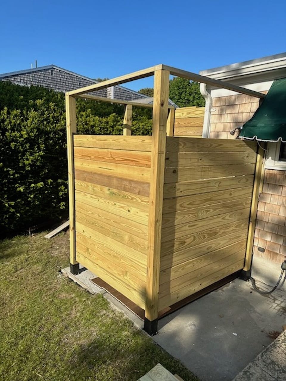 Custom outdoor shower