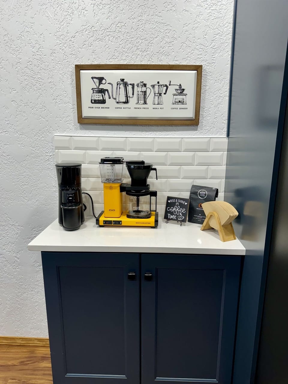 COFFEE!!!, Enjoy a wonderful cup of coffee in the morning from the stocked coffee bar.  Our favorite whole bean coffee (Kicking Horse), the burr grinder and the SCA Golden cup rated coffee maker are all provided.