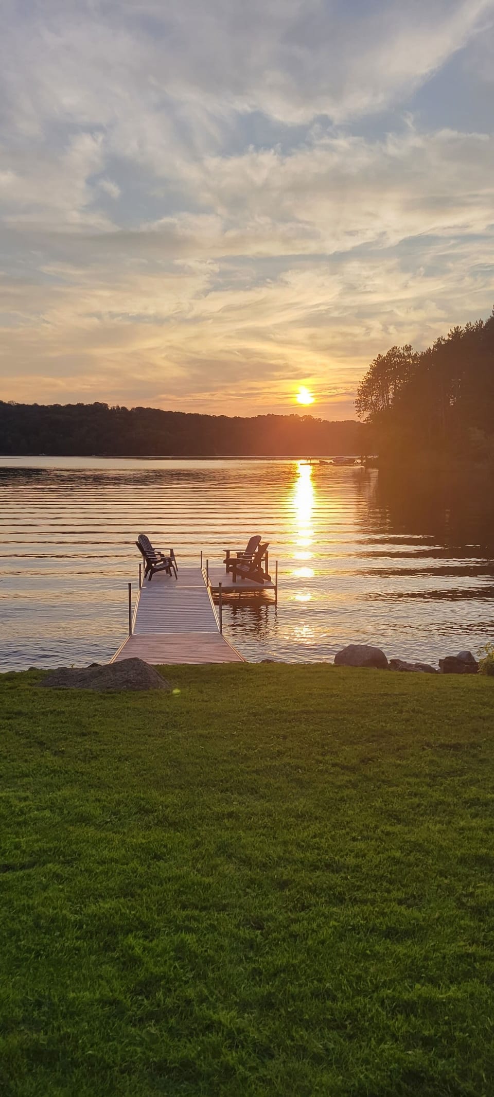 Sunset off the dock!