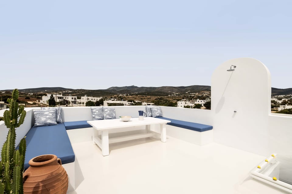 Private roof top with mountain and sea views
