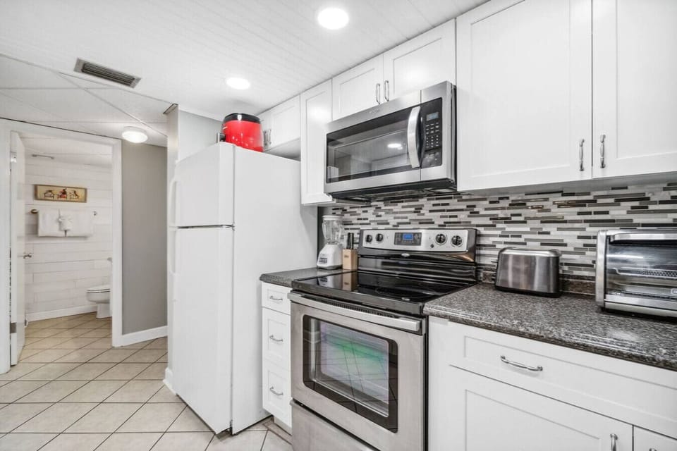 Sleek, Modern, Fully Stocked Kitchen with Keurig Coffee Maker